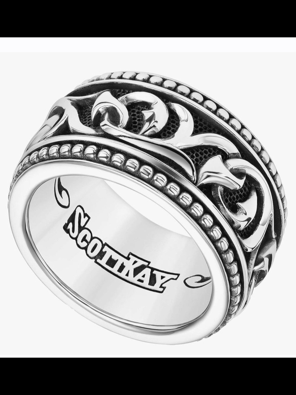 Scott Kay Men’s Sterling Silver Sparta Ring. Scott Kay 14.5 mm